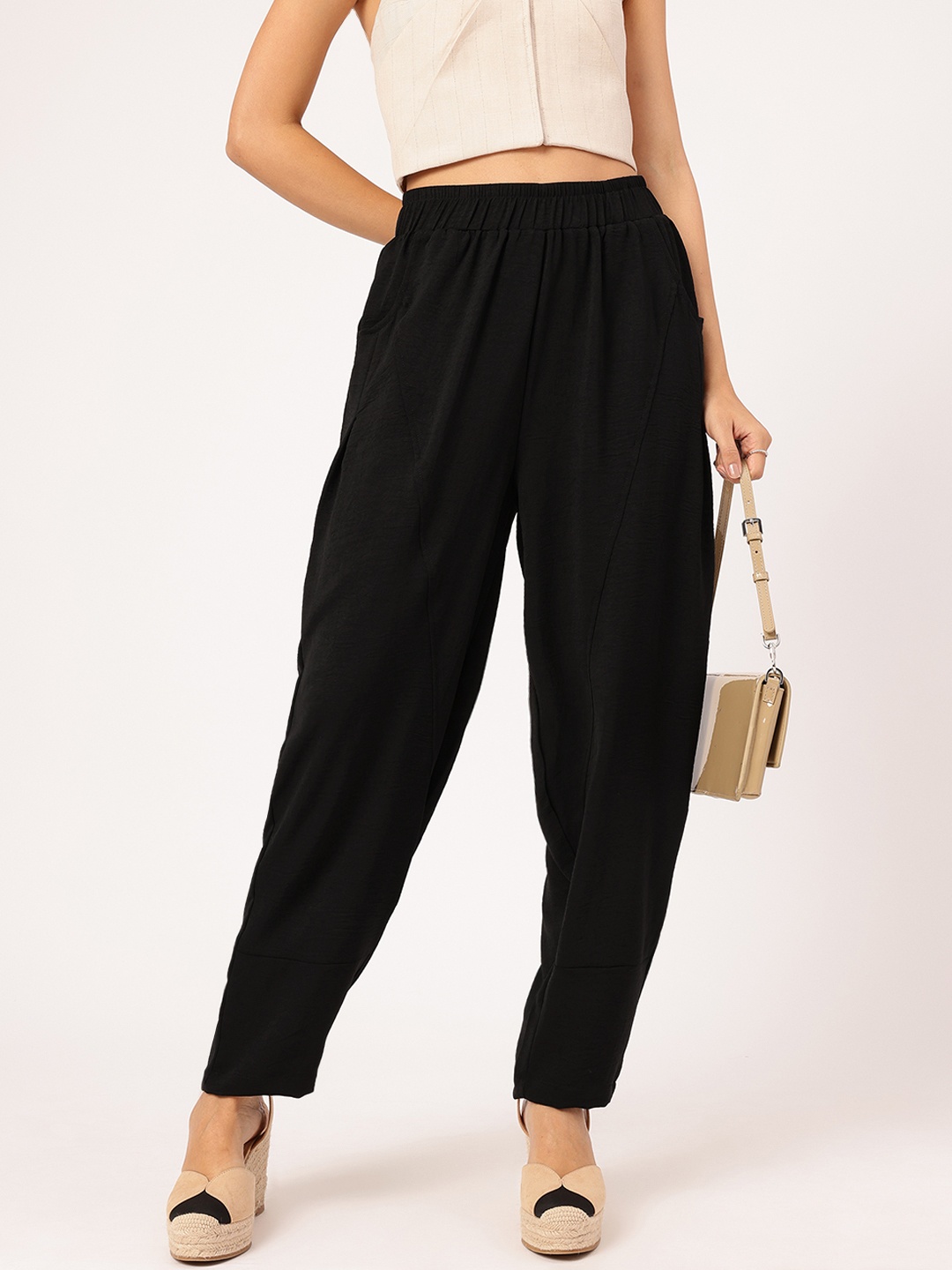 

DressBerry Women Chic & Cozy Casual Trousers, Black