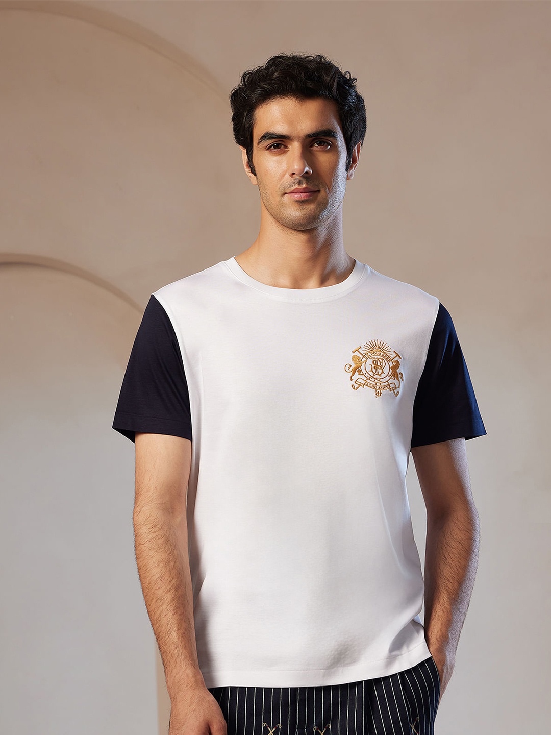 

U.S. Polo Assn. Men Solid Round Neck Cotton Slim Fit T-shirt, White