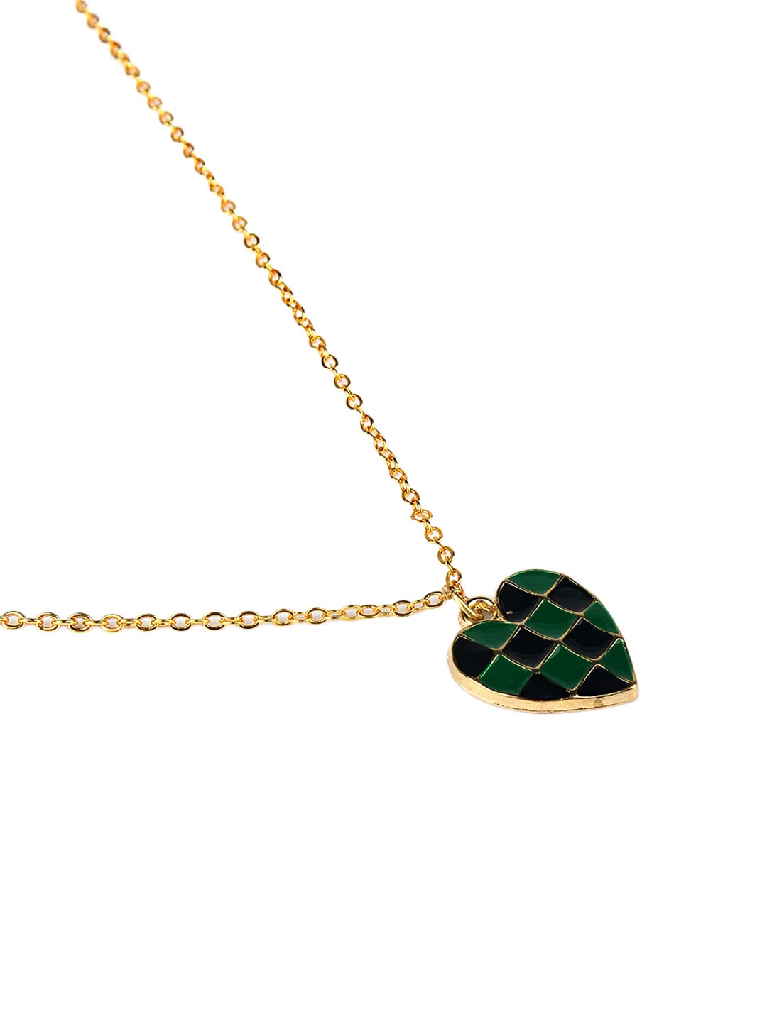 

KPOP Gold-Plated Heart Shaped Pendant With Chain