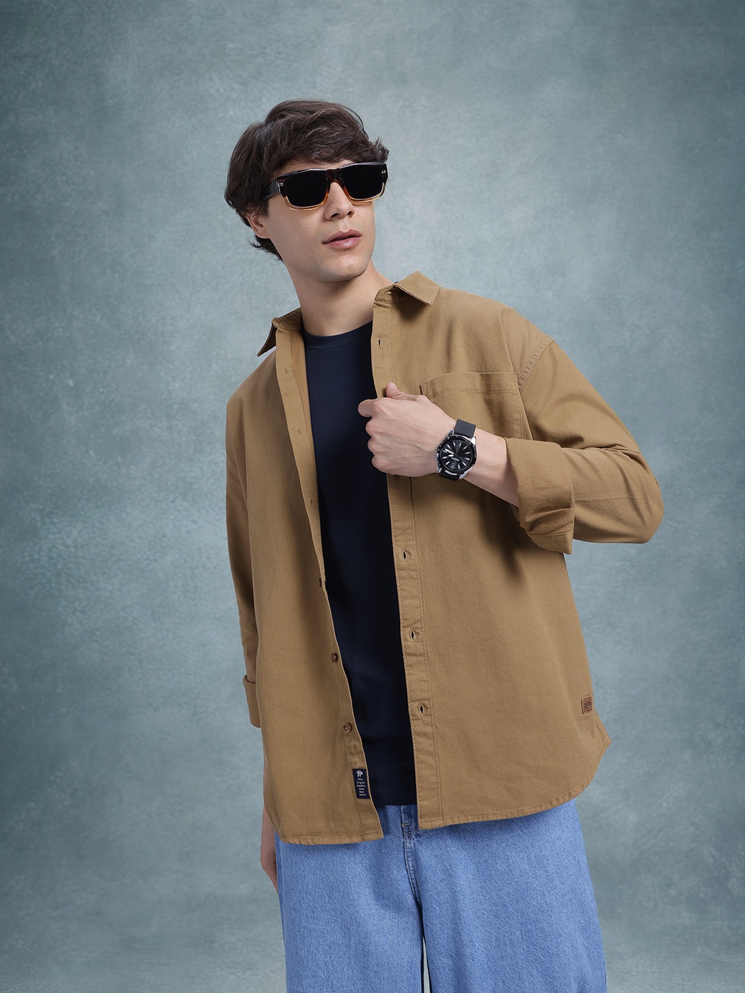 

The Roadster Life Co. Twill Relaxed Shirt, Mustard