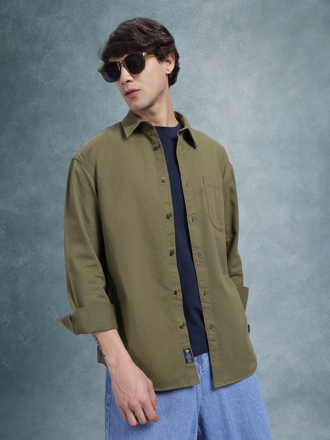 

The Roadster Life Co. Twill Relaxed Shirt, Olive