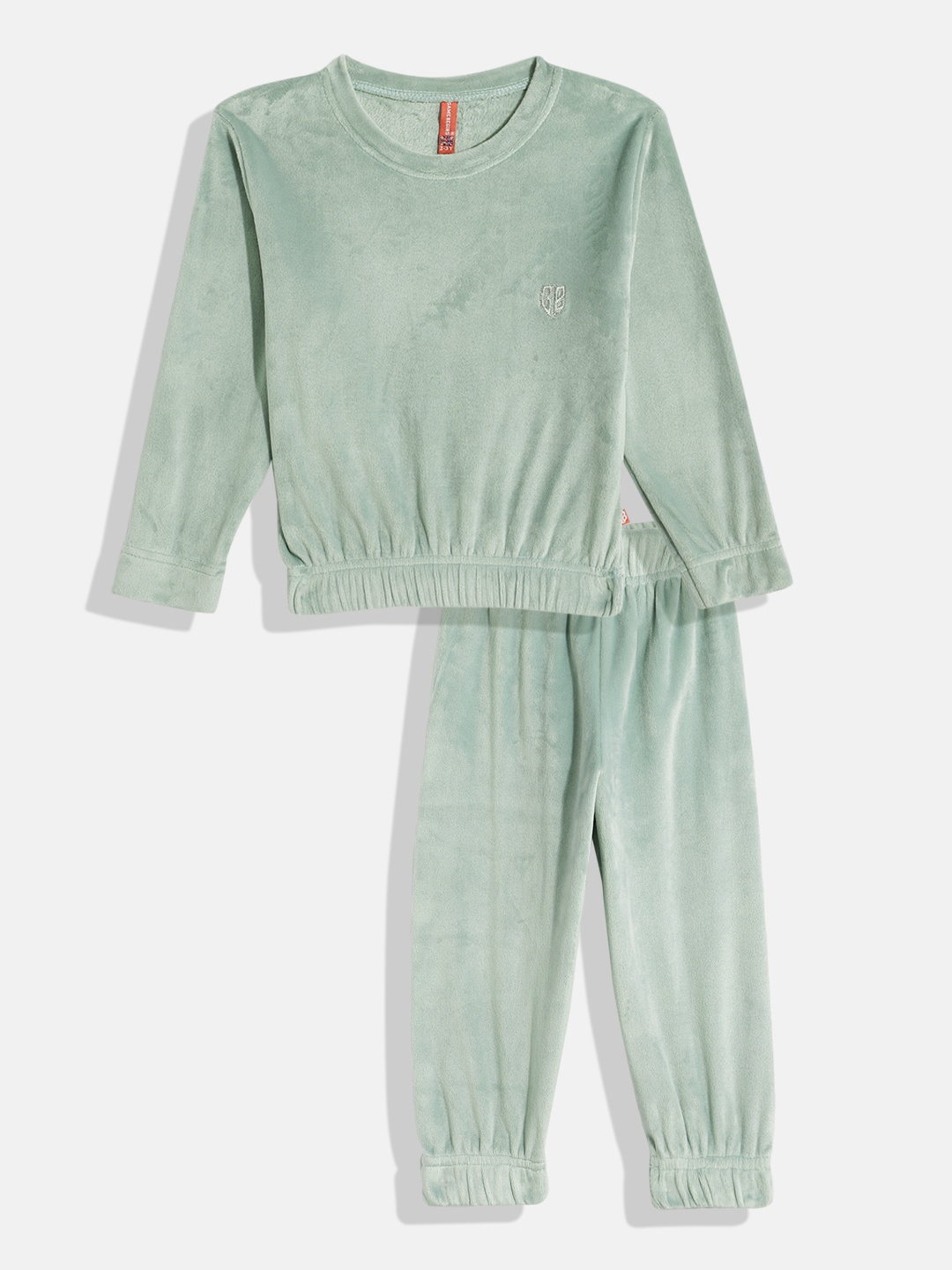 

Here&Now X Game Begins Girls Sweatshirt and Joggers, Green