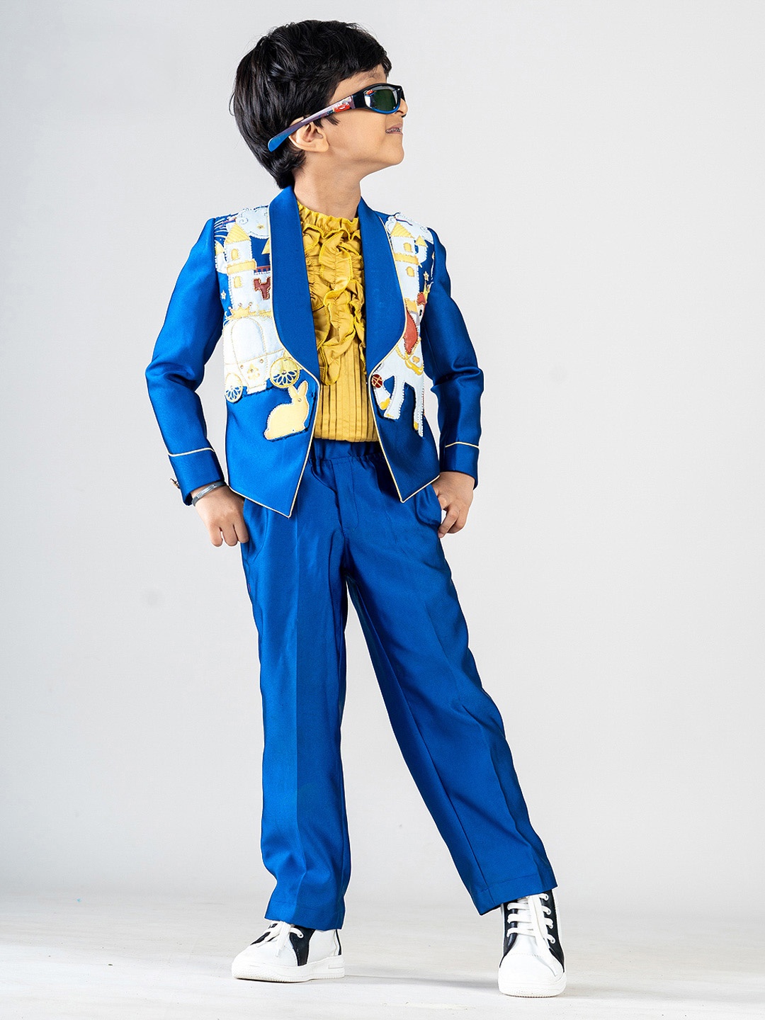 

BAYA COUTURE Royal Theme Party Outfit, Blue