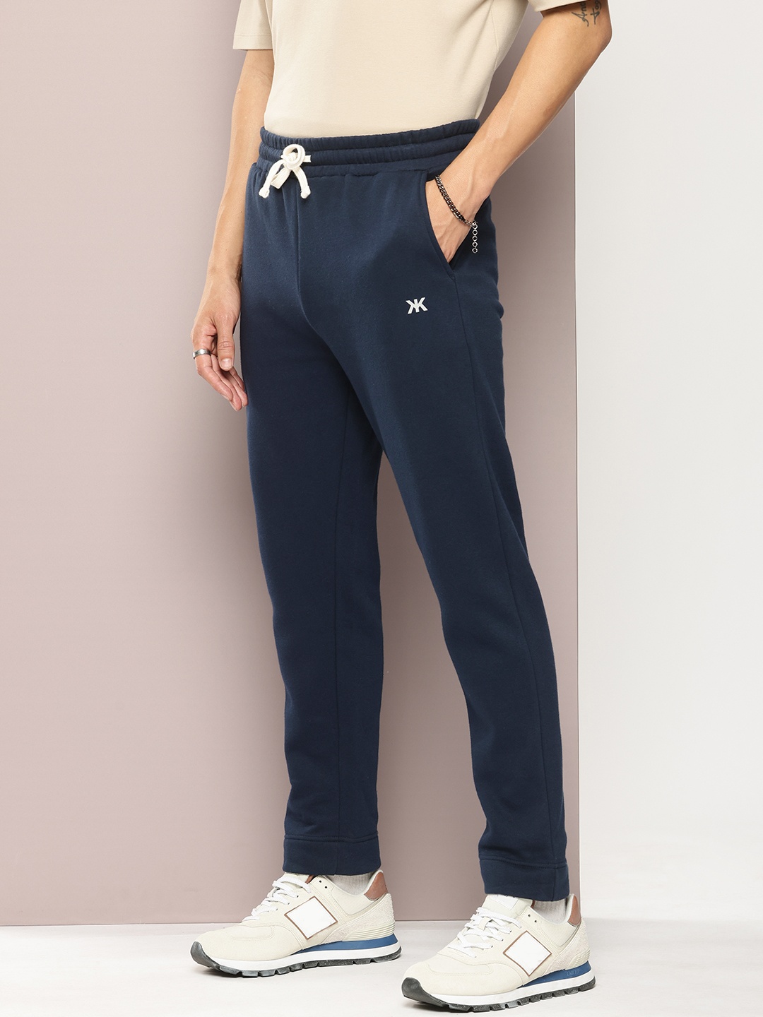 

Kook N Keech Men Solid Track Pant, Navy blue