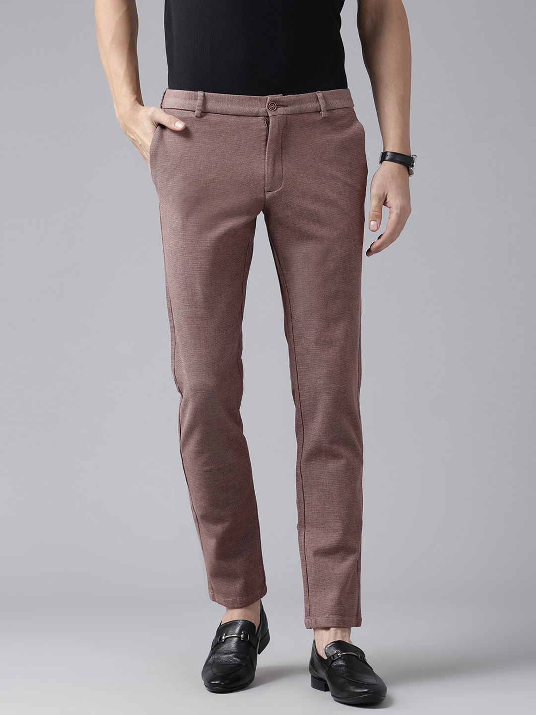 

Blackberrys Men Skinny Fit Trousers, Mauve
