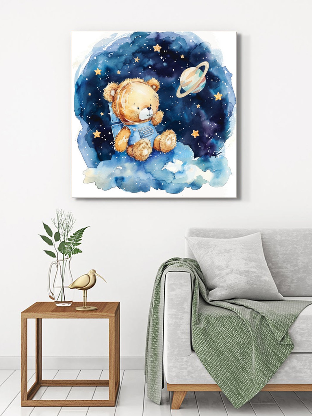 

999Store Blue & Beige Canvas Wall Art