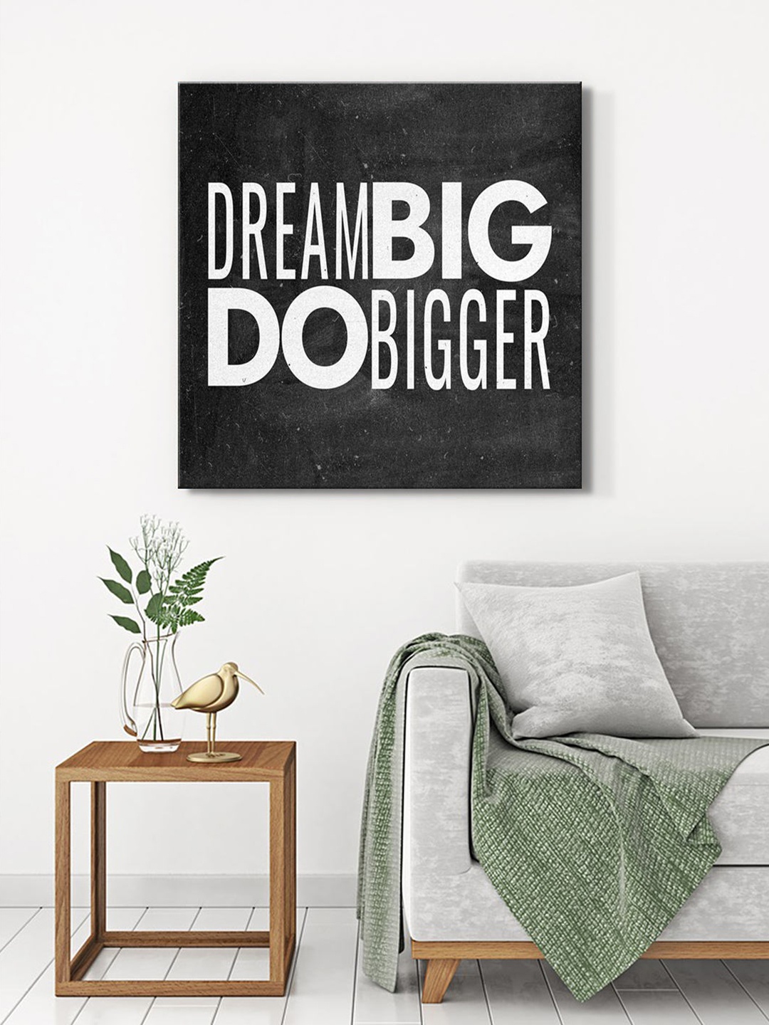 

999Store Black & White Canvas Typography Wall Art