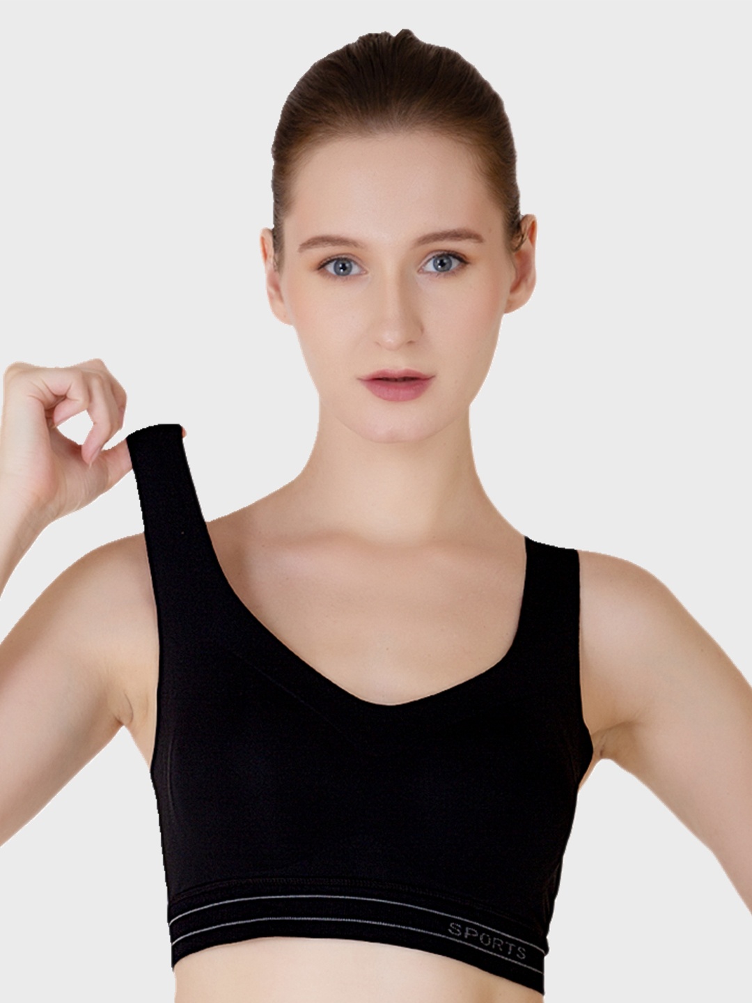 

Luella Bra Full Coverage Lightly Padded Sports Bra, Black