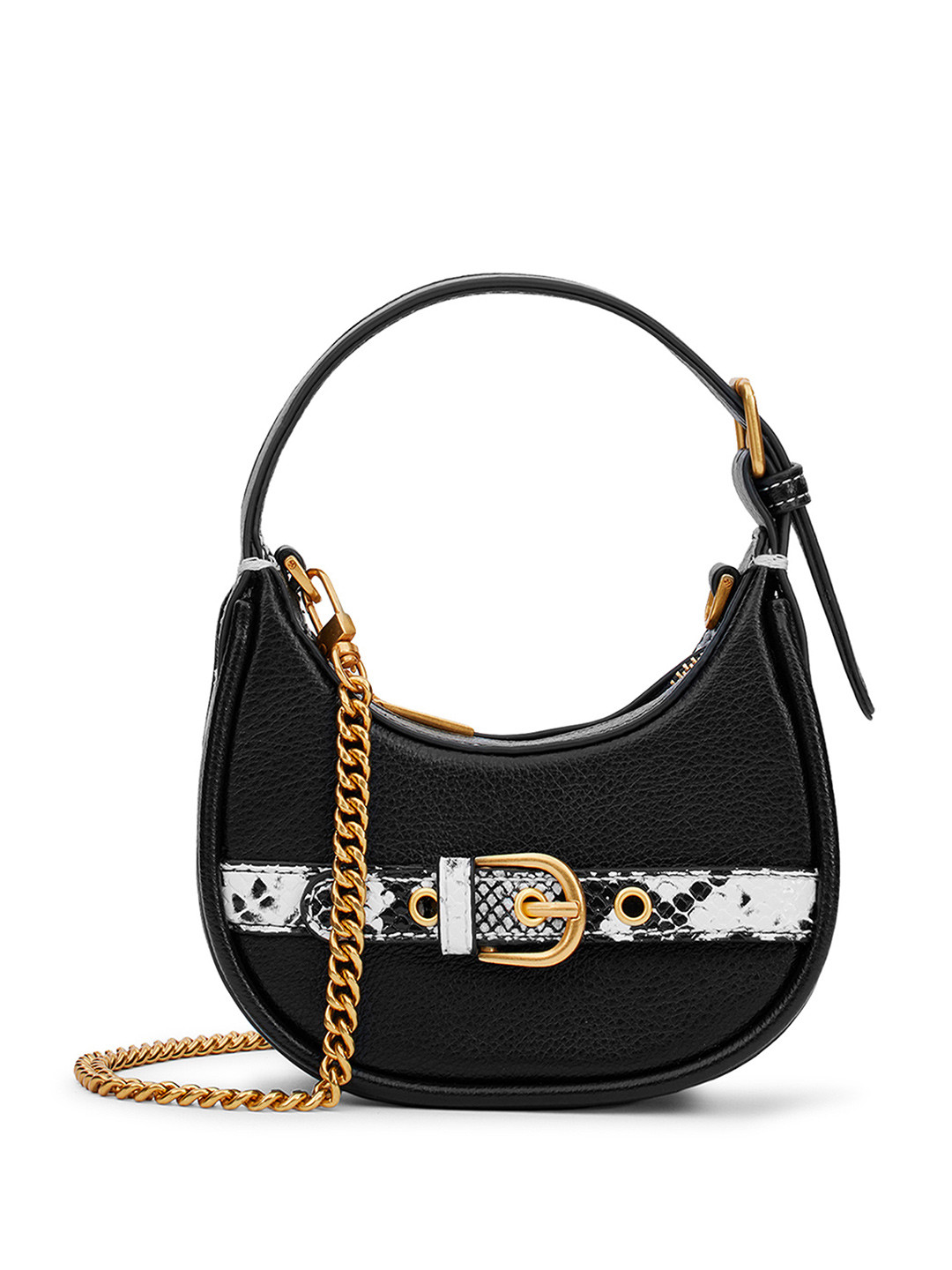 

MIRAGGIO Black PU Celeste Crossbody Bag