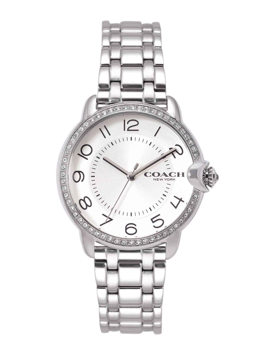 

Coach Women Arden Embellished Dial Bracelet Style Straps Analogue Watch 14503808, White