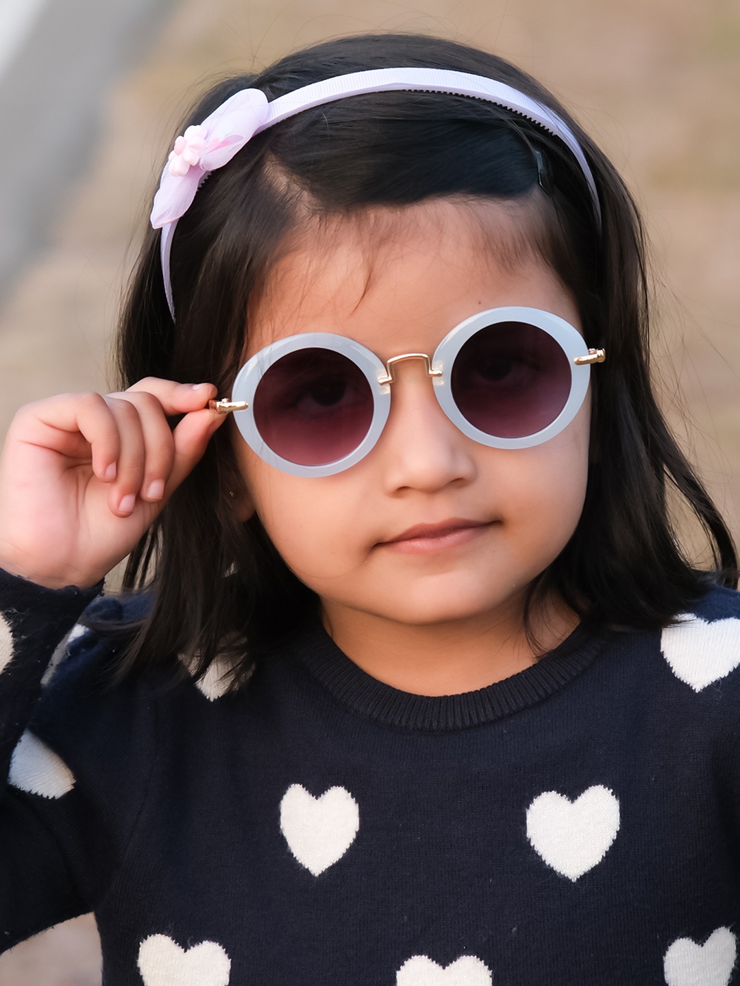 

DukieKooky Kids Round Sunglasses with UV Protected Lens DKSG365Q, Purple