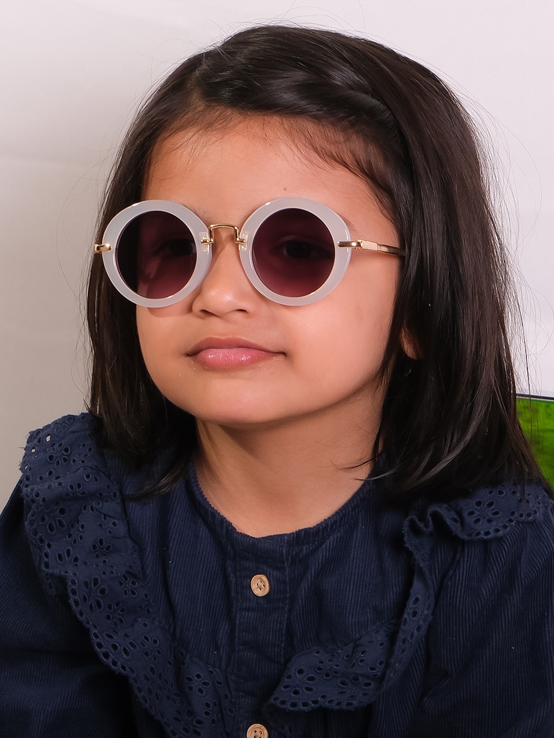 

DukieKooky Kids Round Sunglasses with UV Protected Lens DKSG365T, Purple