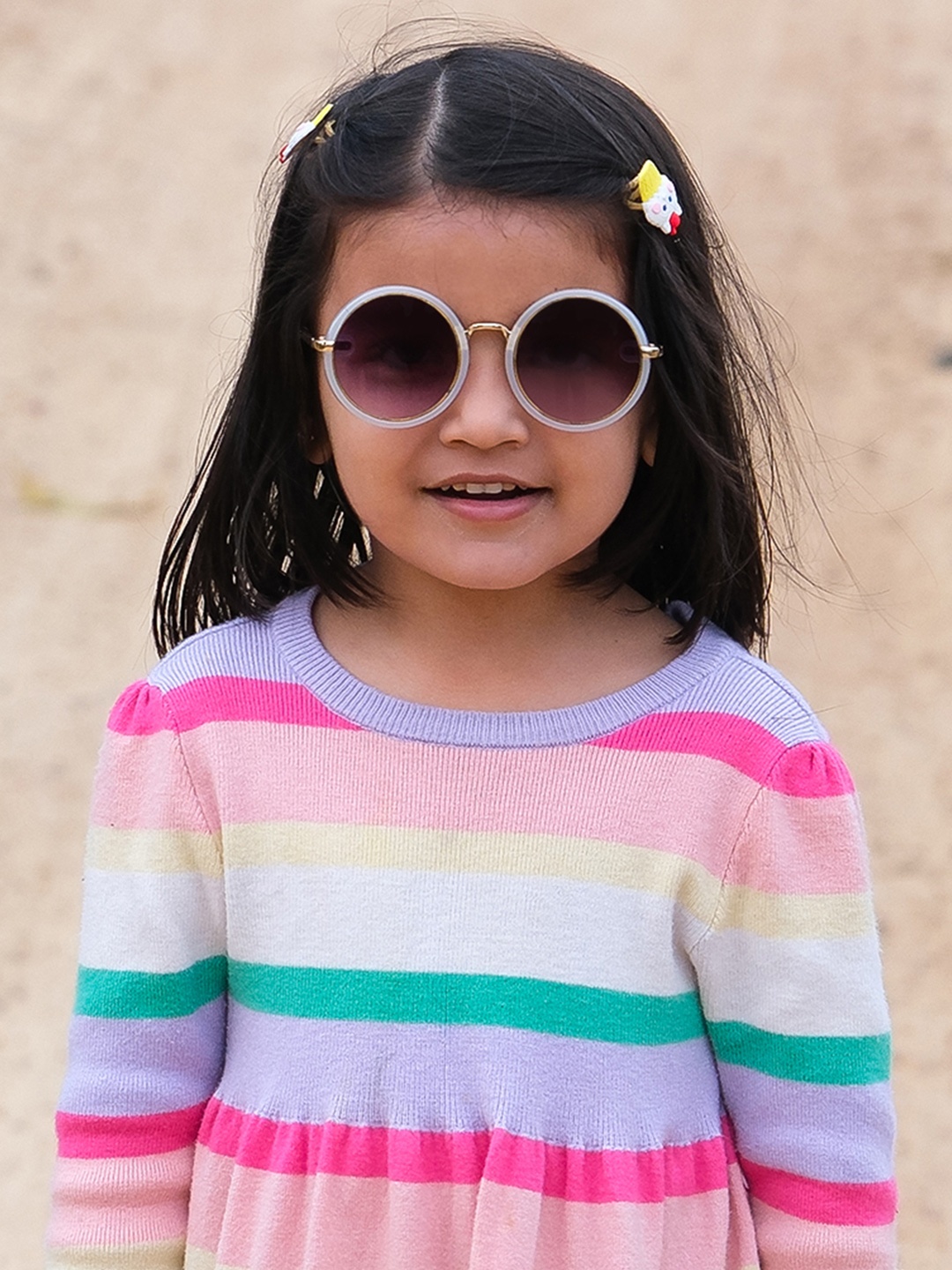 

DukieKooky Kids Round Sunglasses with UV Protected Lens DKSG364T, Purple