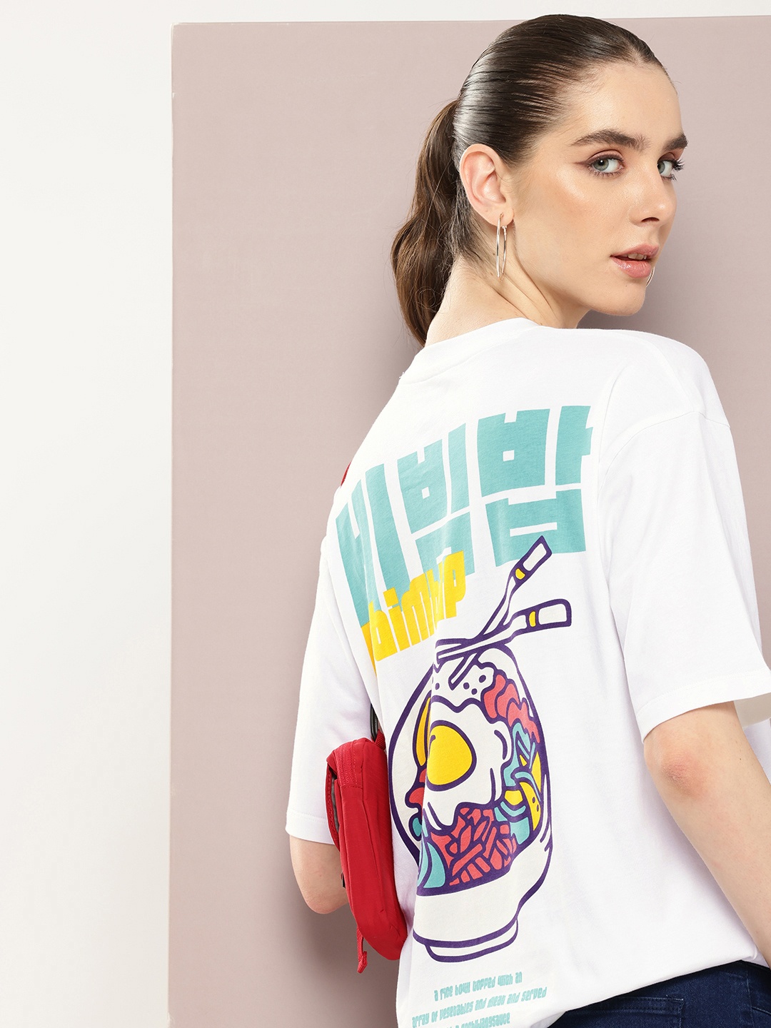 

Kook N Keech Graphic Printed Drop-Shoulder Sleeves T-shirt, White