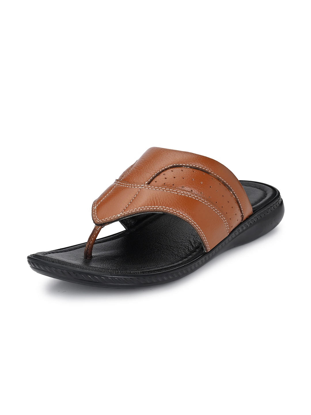 

Auserio Men Leather Comfort Sandals, Tan