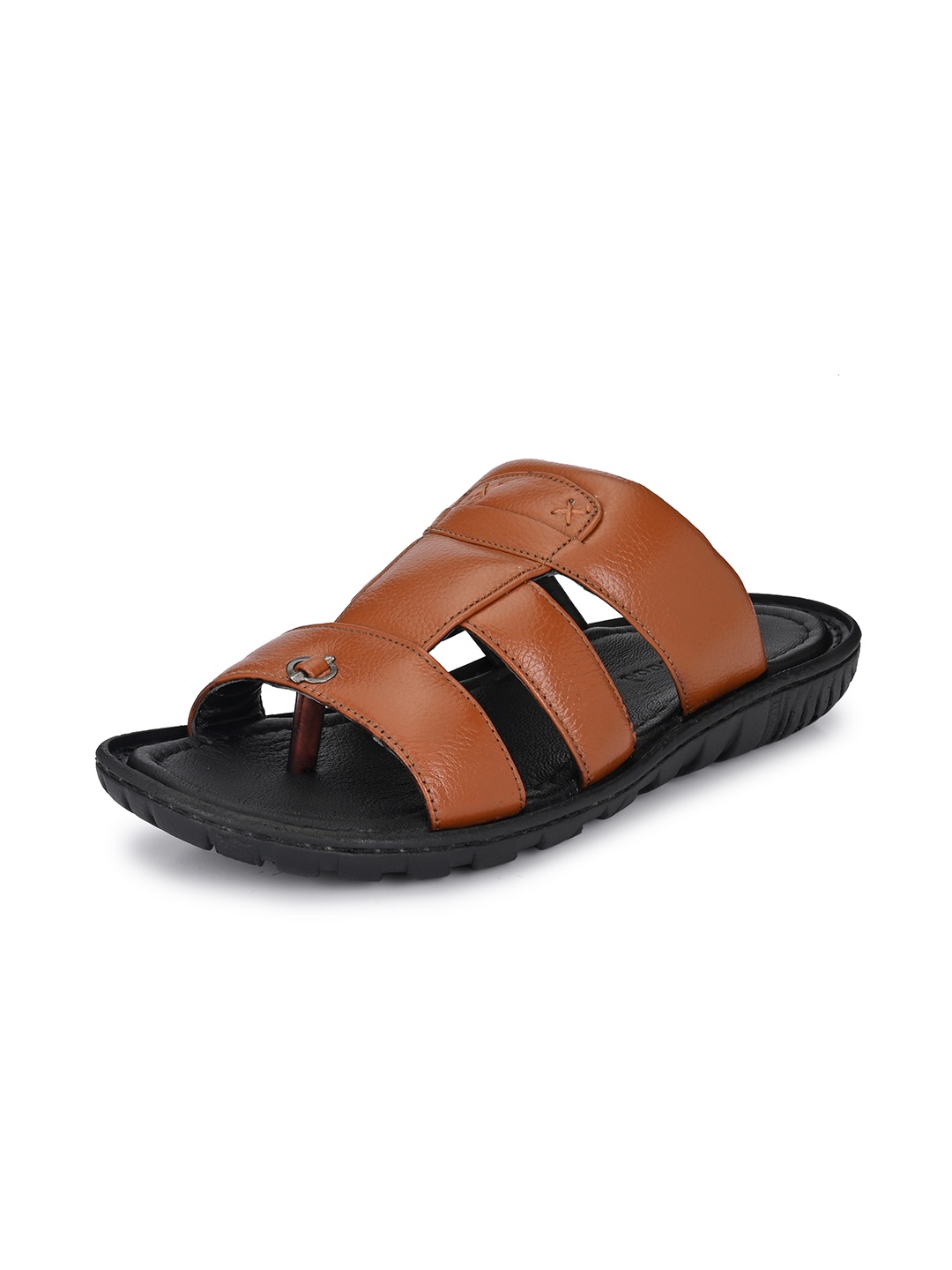 

Auserio Men Leather Comfort Sandals, Tan