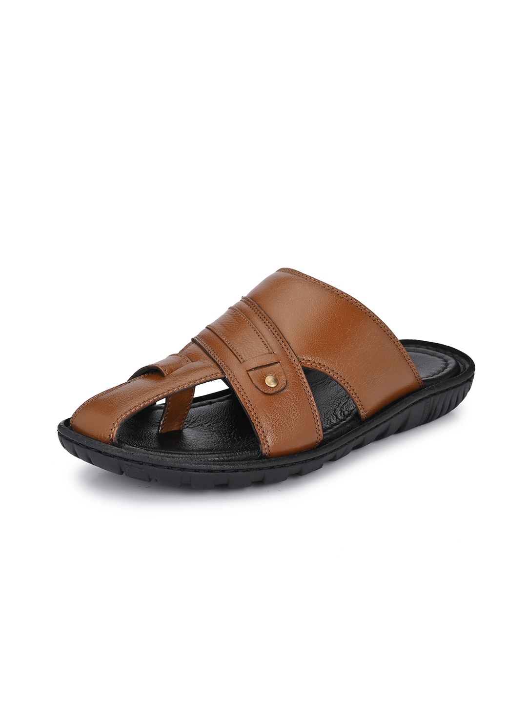 

Auserio Men Leather Comfort Sandals, Tan