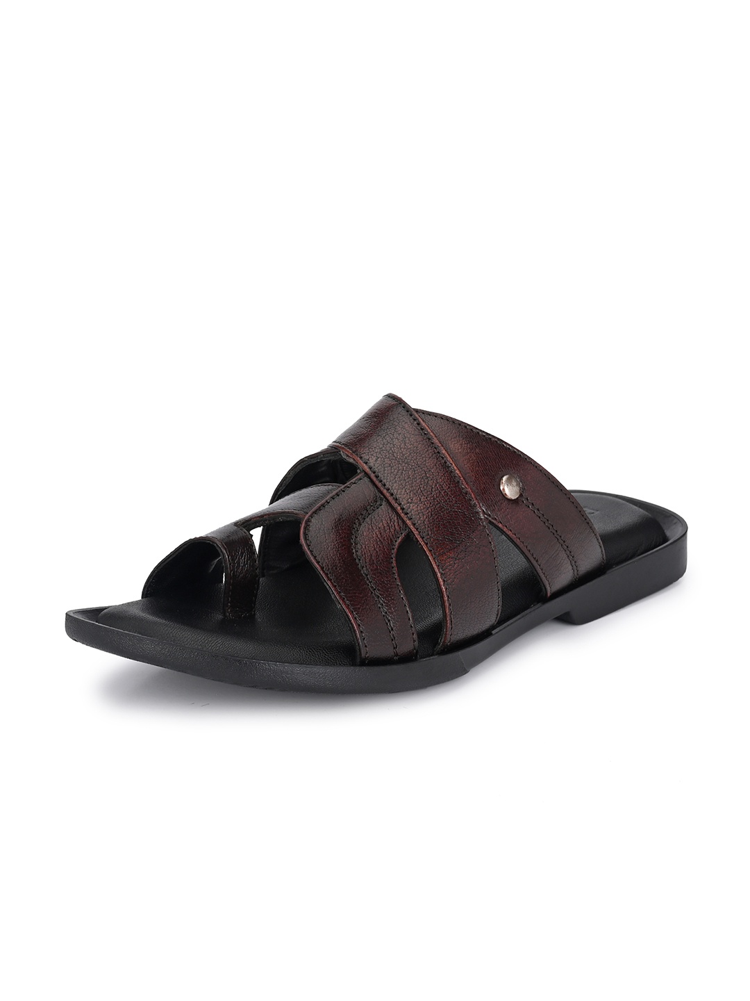 

Auserio Men Leather Comfort Sandals, Brown