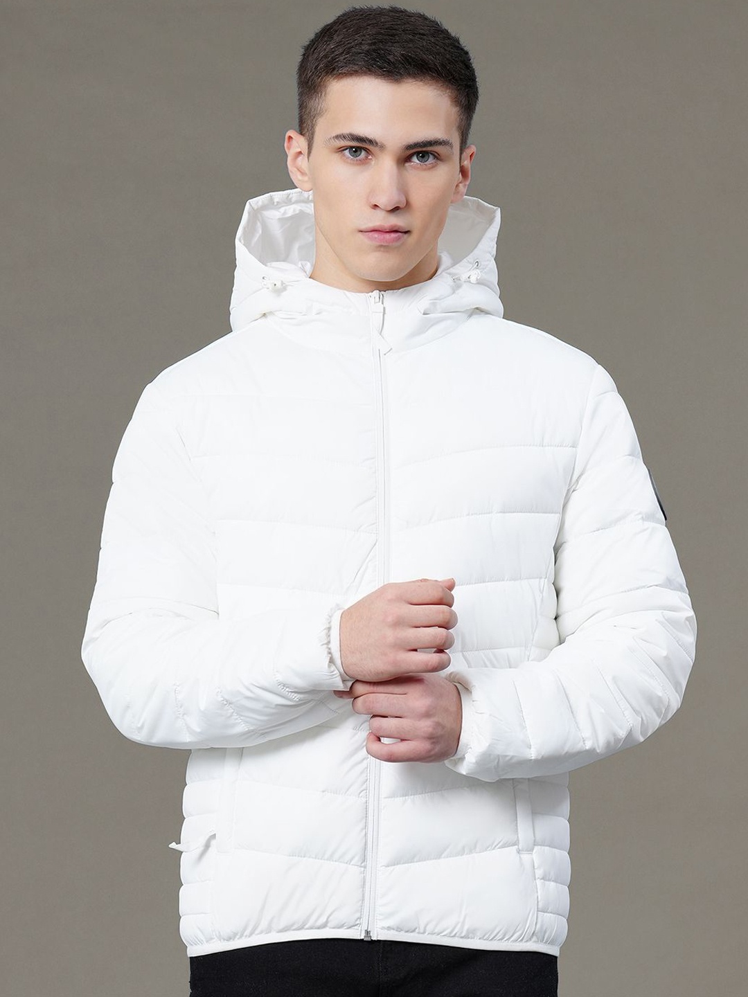 

Red Tape Men Solid Water Resistant Padded Jacket, White