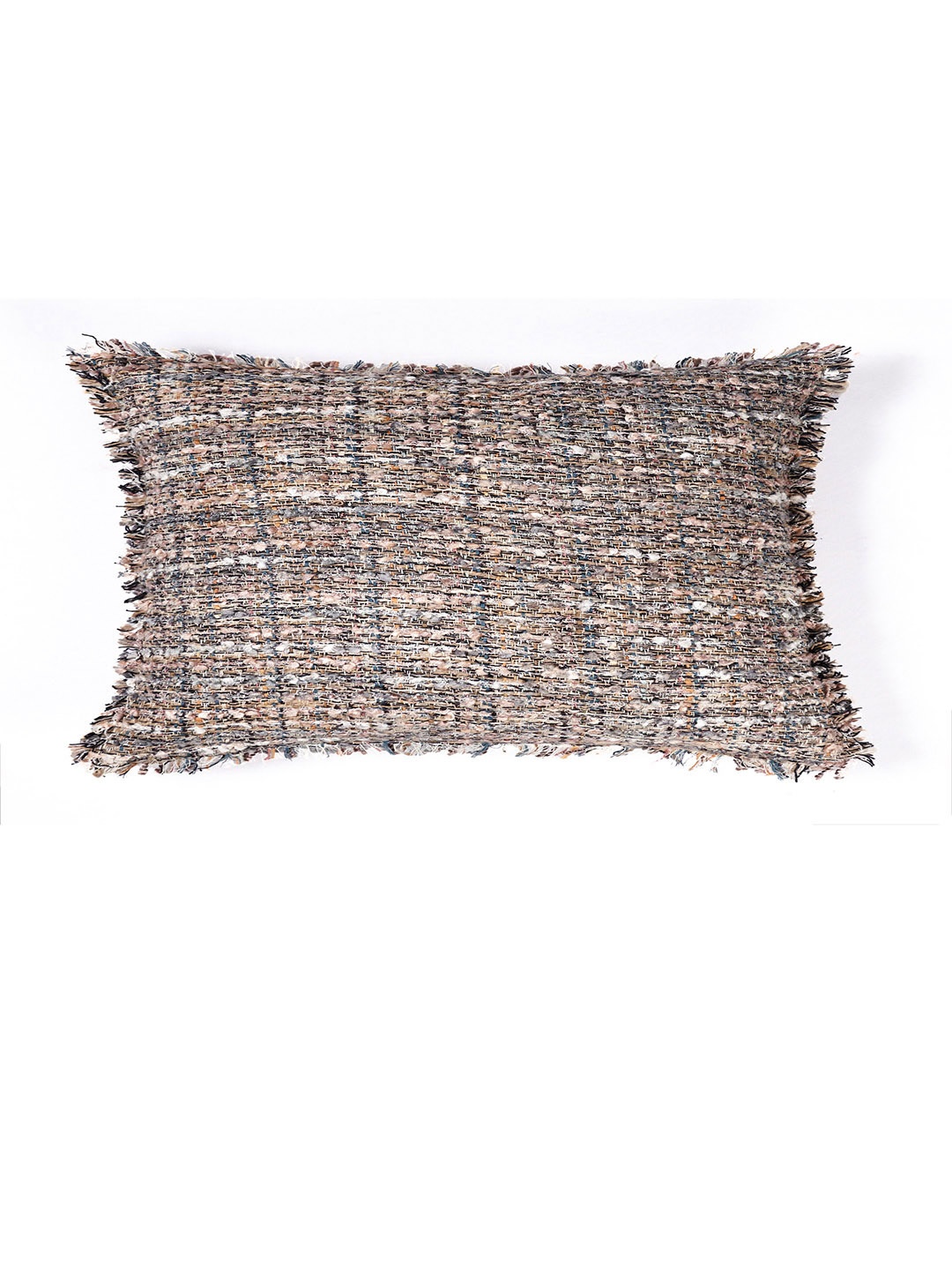 

ONSETHOMES Grey & Beige Self Design Textured Cushion Covers