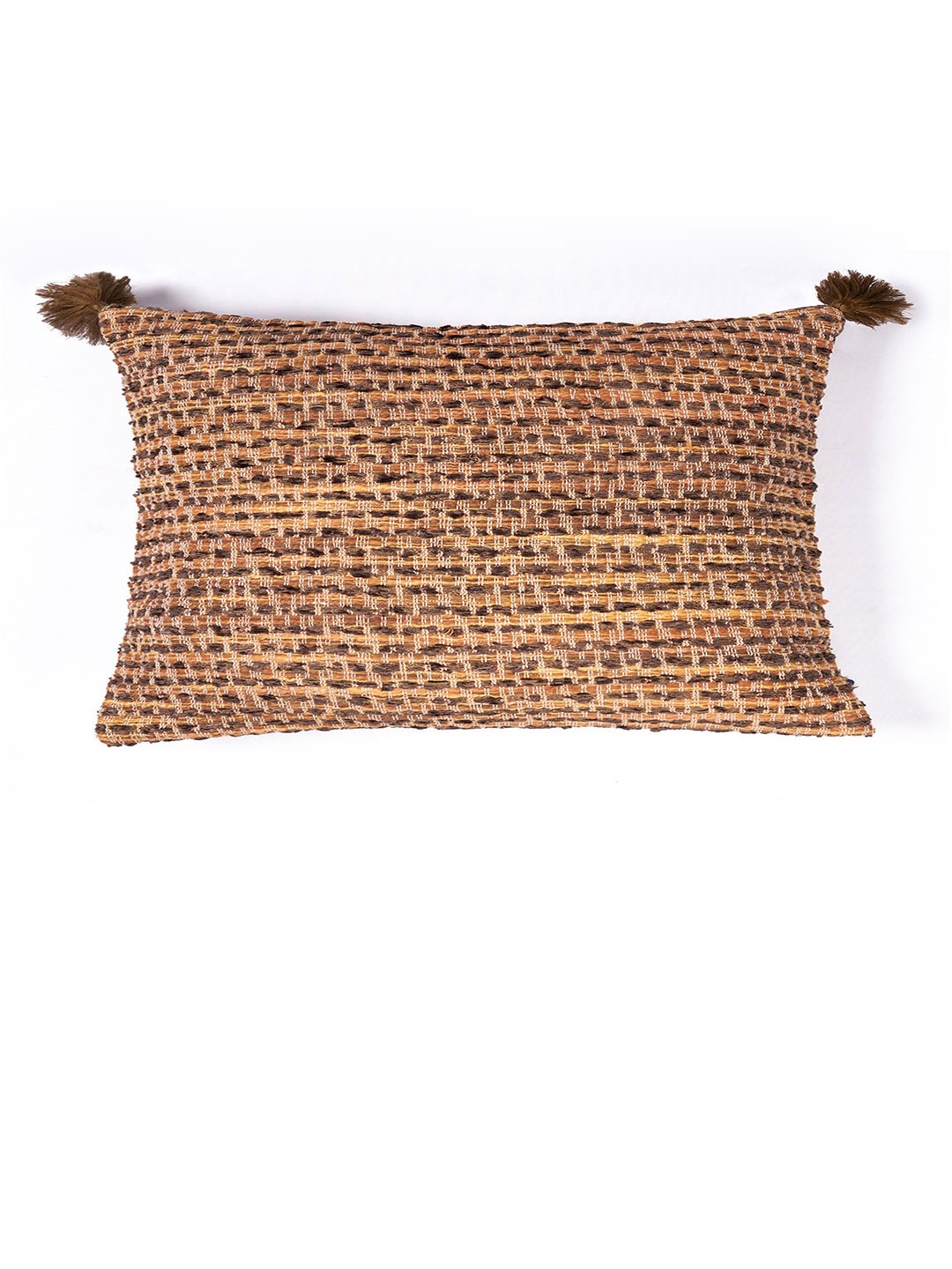 

ONSETHOMES Cottagecore Orange-Coloured & Yellow Rectangle Cushion Cover