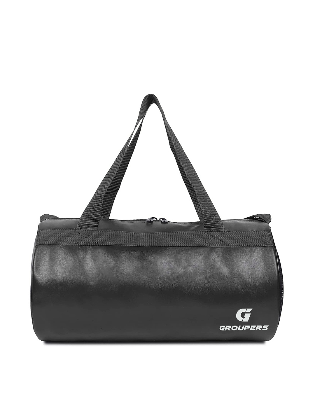 

GROUPERS Unisex Medium Foldable Sports Duffel Bag, Black