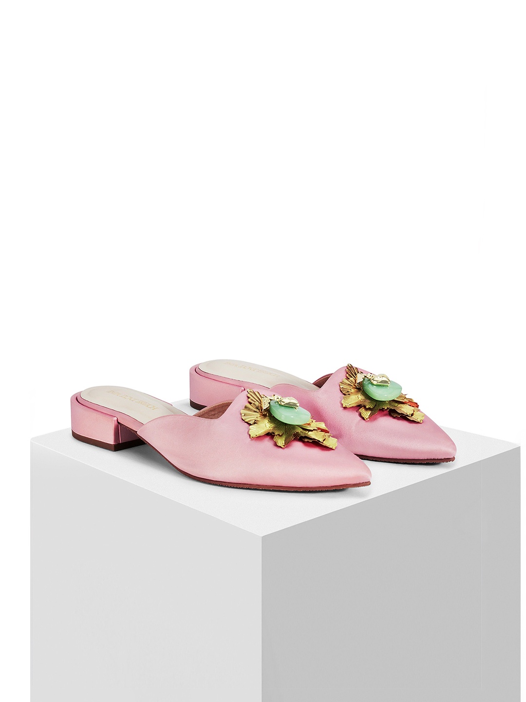 

Papa Don't Preach Women Solid Mules Flats, Pink