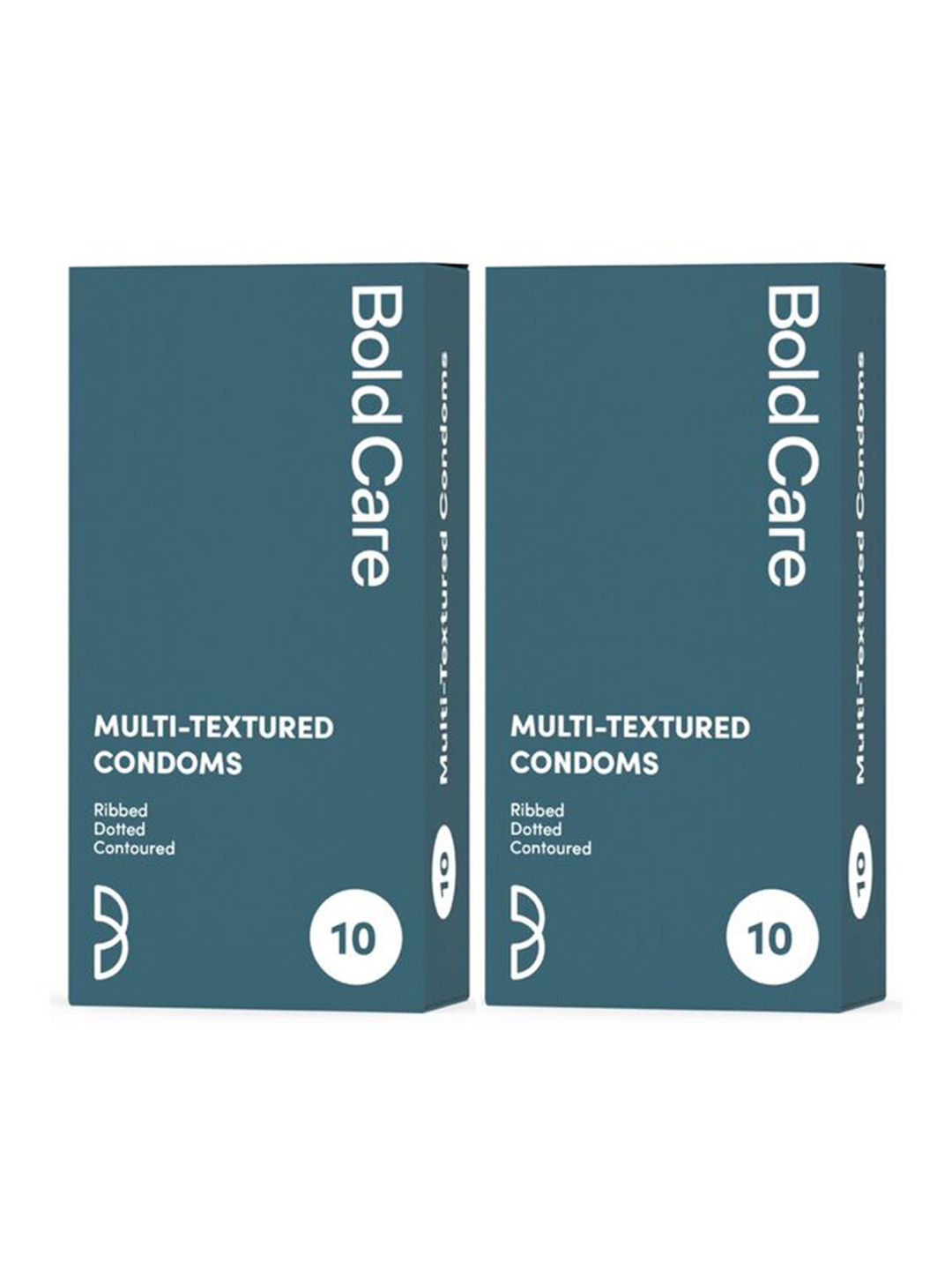 

Bold Care Set Of 2 Multi-Textured Condoms-10 Units Each, Blue