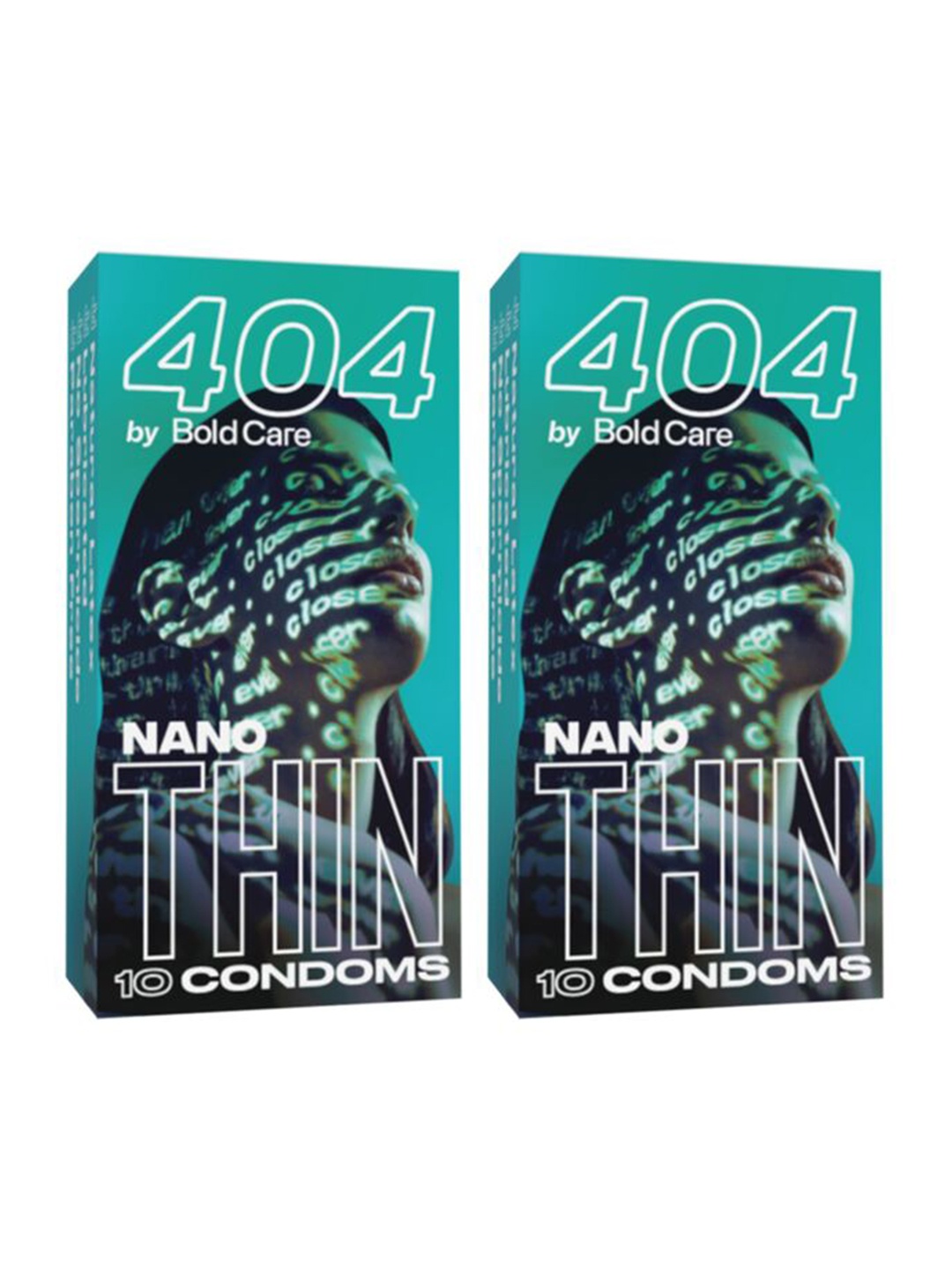 

Bold Care 404 Super Nano Thin Condoms - 10 Units Each, Turquoise blue