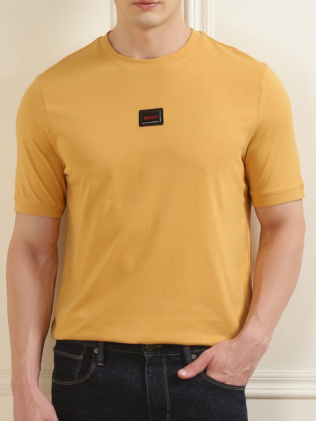 

HUGO Men Pockets T-shirt, Yellow