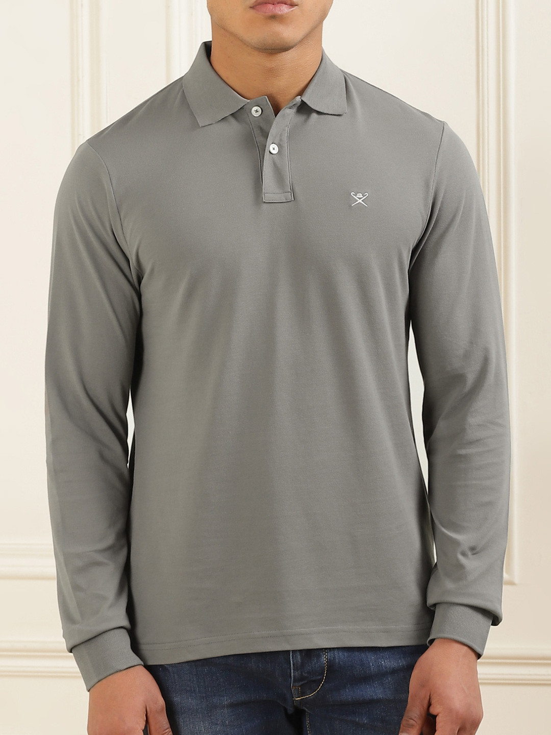 

HACKETT LONDON Men Polo Collar T-shirt, Green