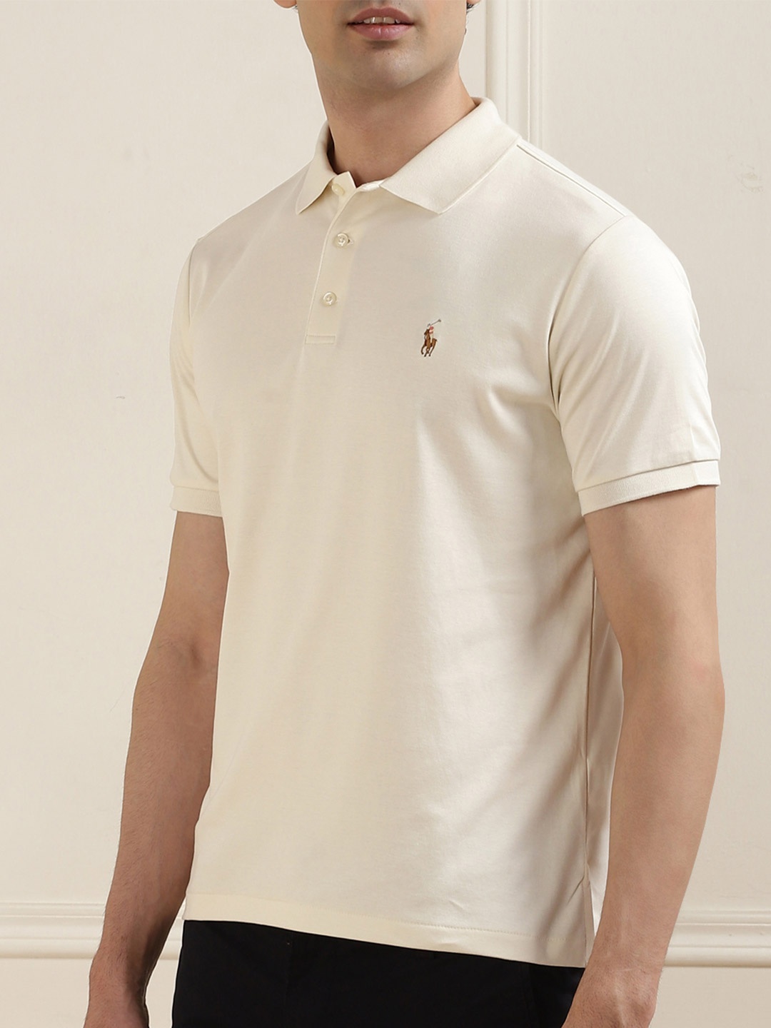 

Polo Ralph Lauren Men Pure Cotton Tshirts, White