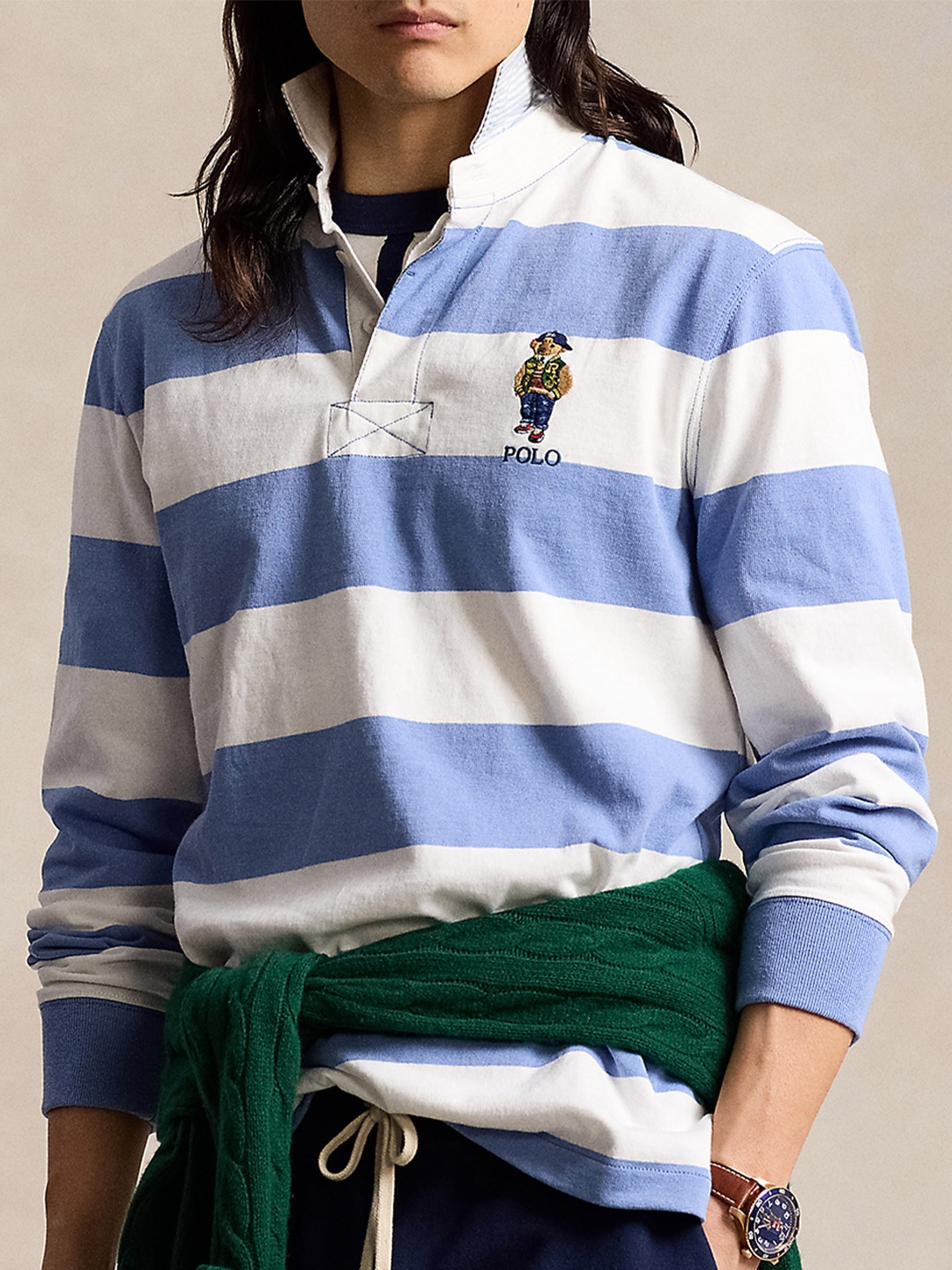 

Polo Ralph Lauren Classic Fit Polo Bear Rugby Tshirts, Blue