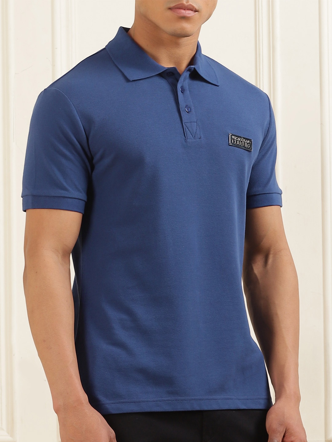 

Versace Jeans Couture Men Polo Collar T-shirt, Blue