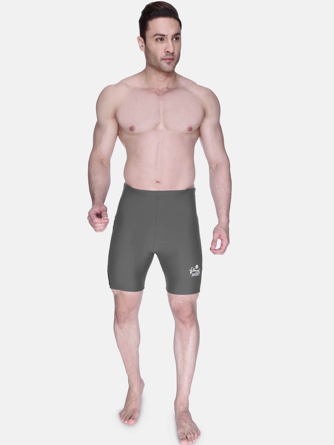 

FILMAX ORIGINALS Men Color Block Swim Bottoms, Grey