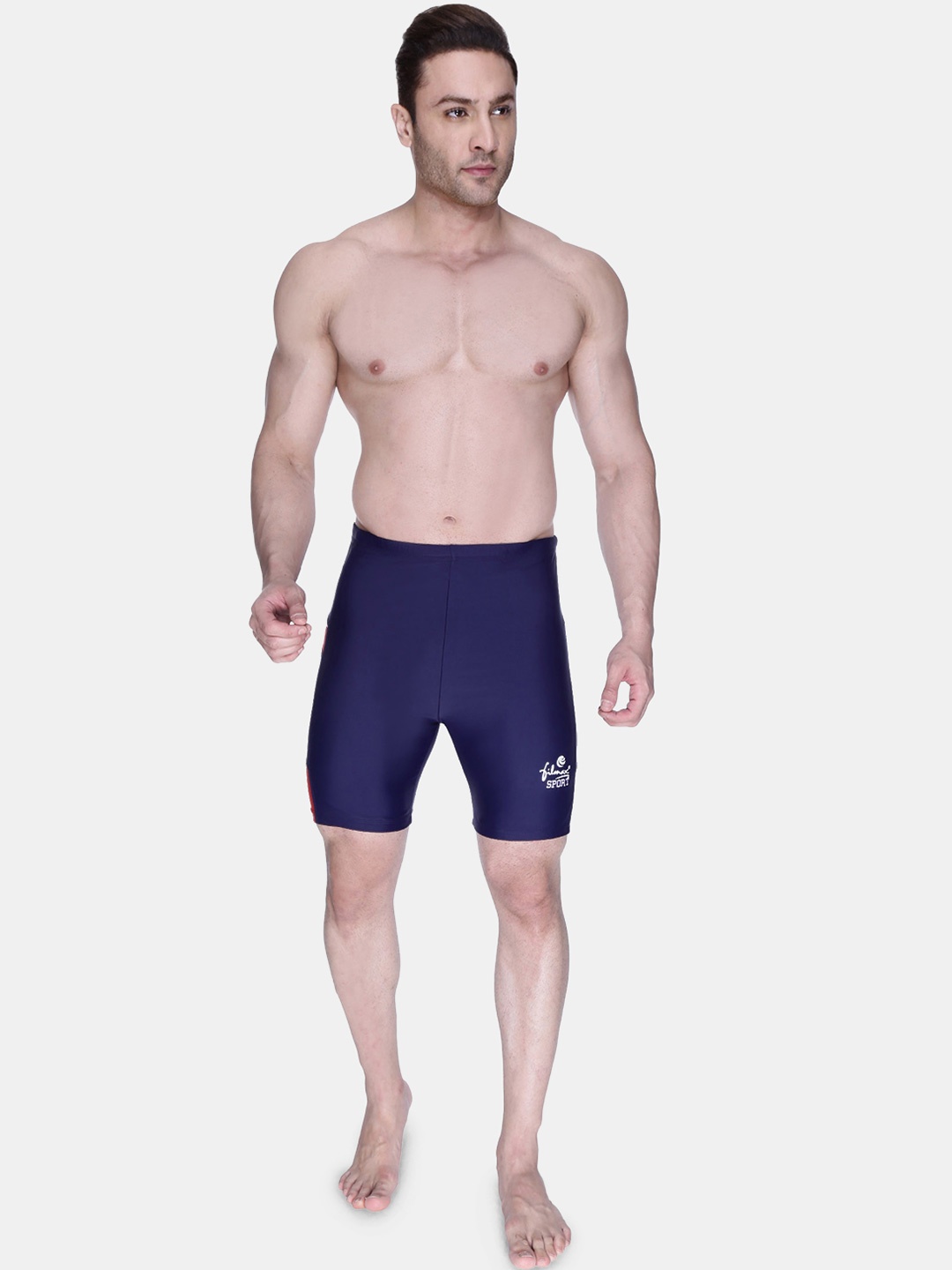 

FILMAX ORIGINALS Men Color Block Swim Bottoms, Navy blue