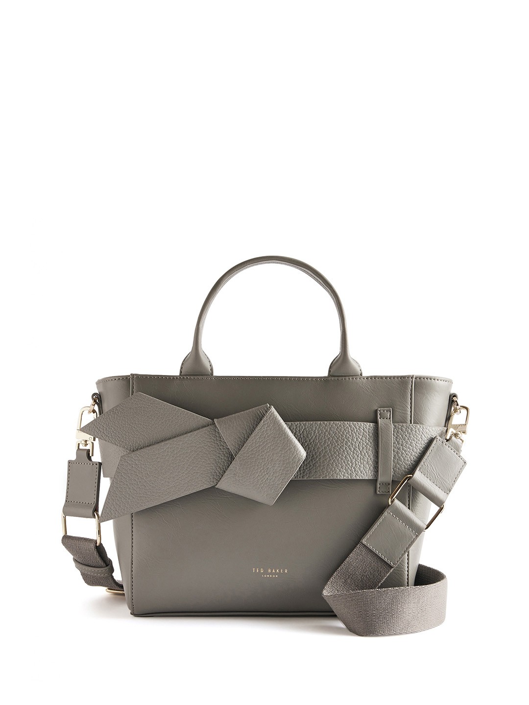 

Ted Baker PU Structured Sling Bag with Tasselled, Grey