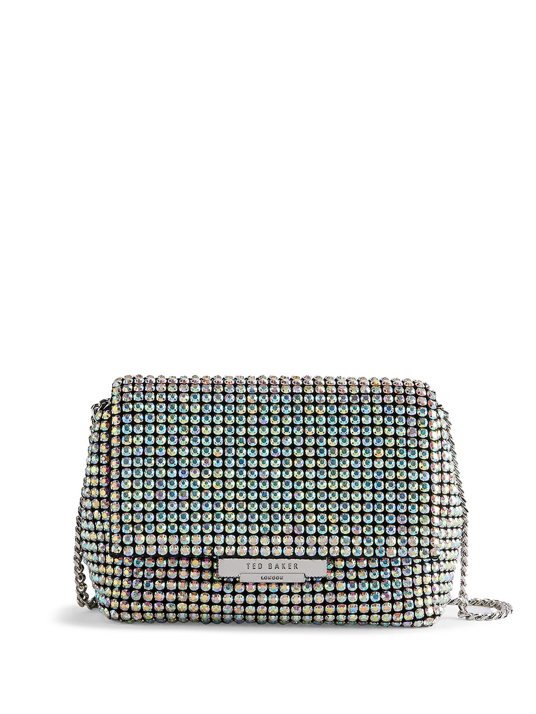 

Ted Baker Embellished Swagger Sling Bag, Silver