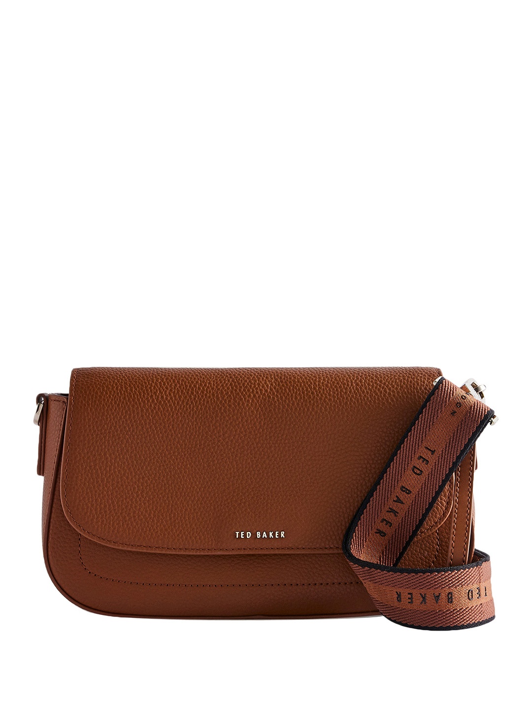 

Ted Baker Embellished Leather Structured Sling Bag with Tasselled, Brown