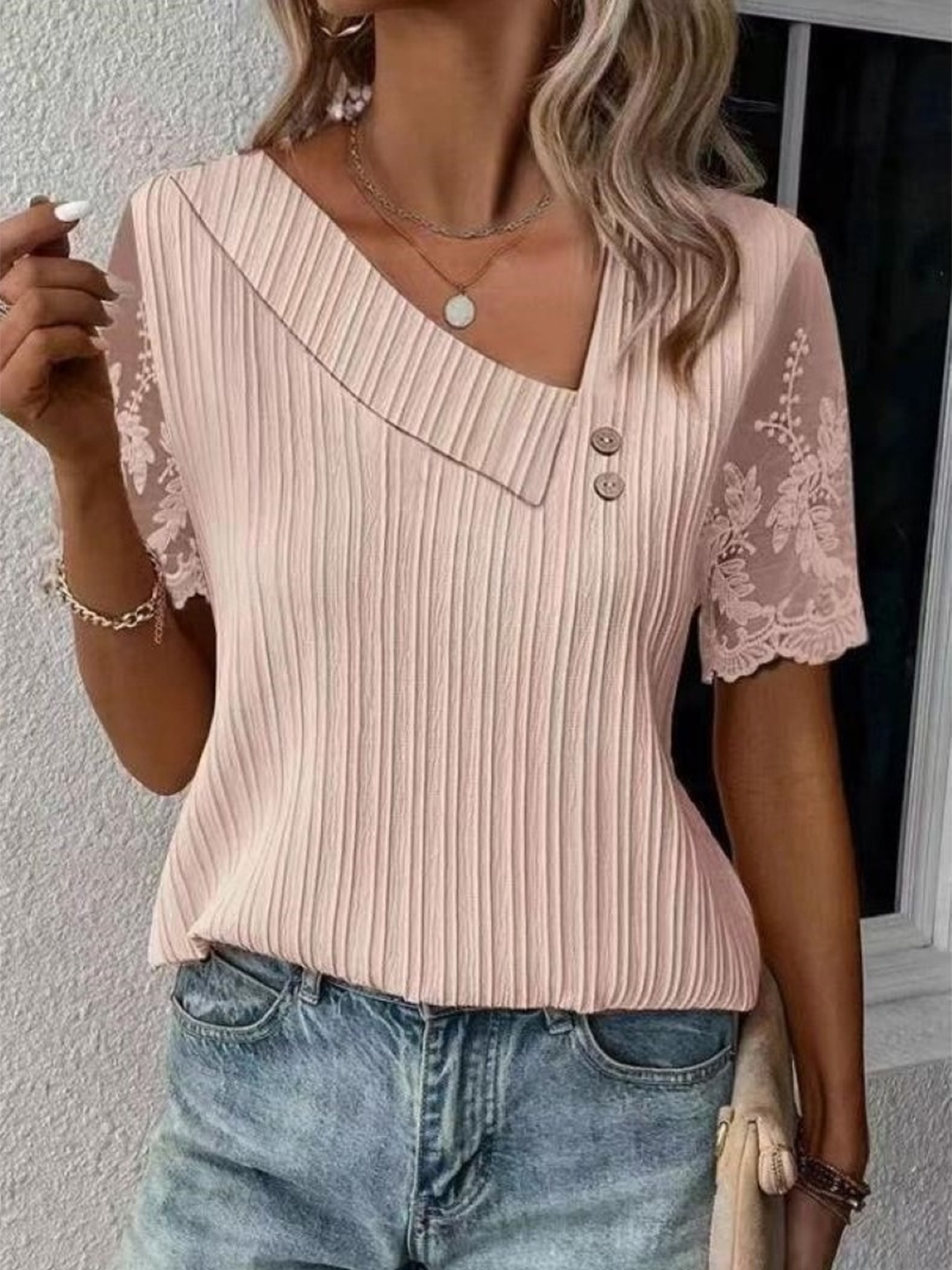 

StyleCast Shirt Style Top, Peach