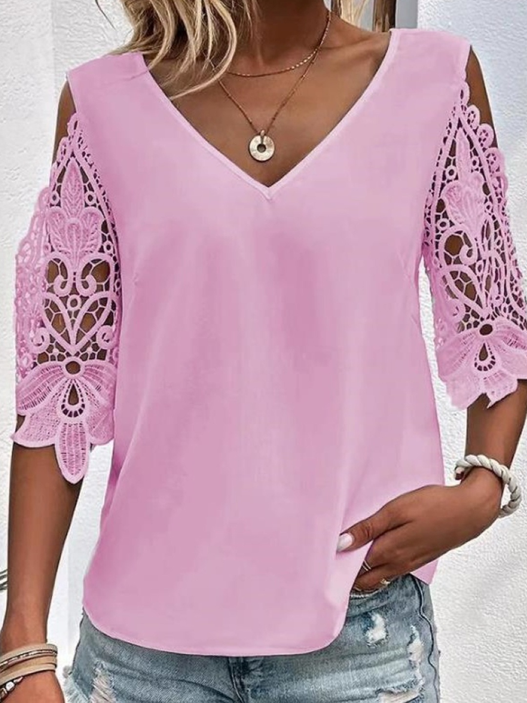 

StyleCast Shirt Style Top, Pink