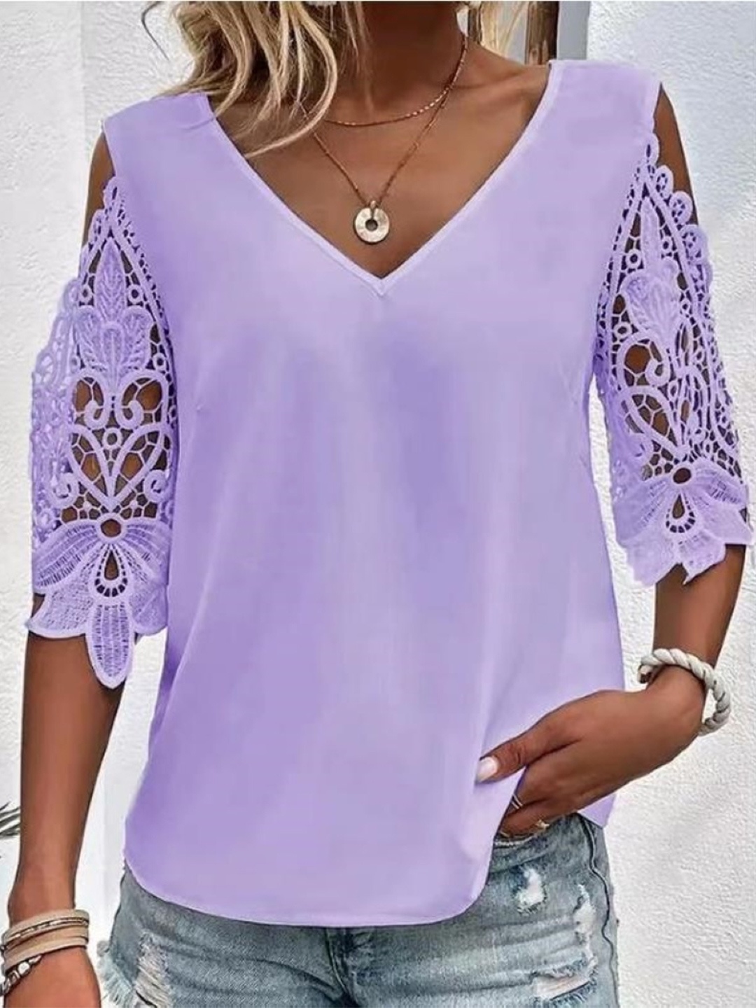 

StyleCast Shirt Style Top, Purple