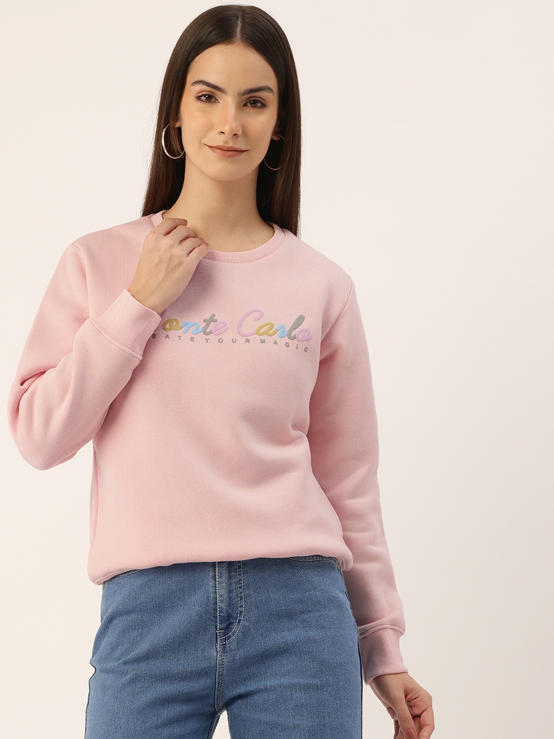 

Monte Carlo Printed Sweatshirt, Pink