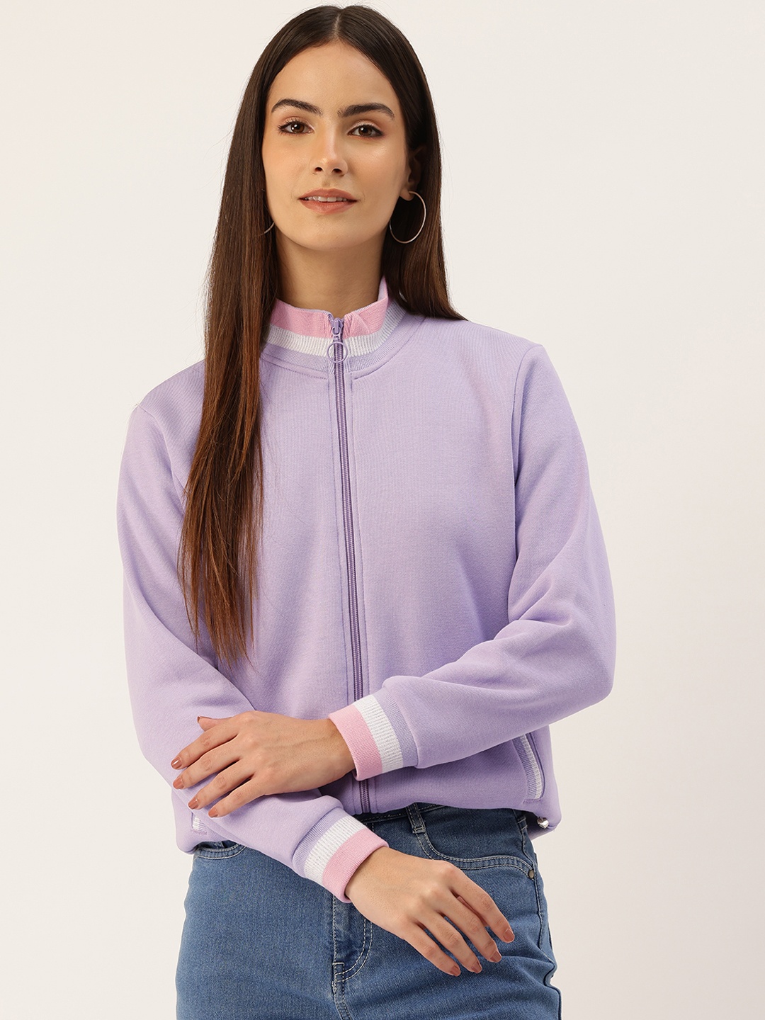 

Monte Carlo Mock Collar Regular Sweatshirt, Purple