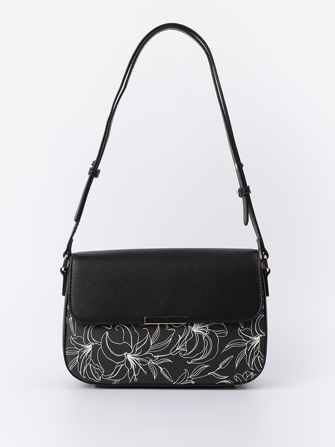 

Ginger by Lifestyle PU Structured Sling Bag, Black