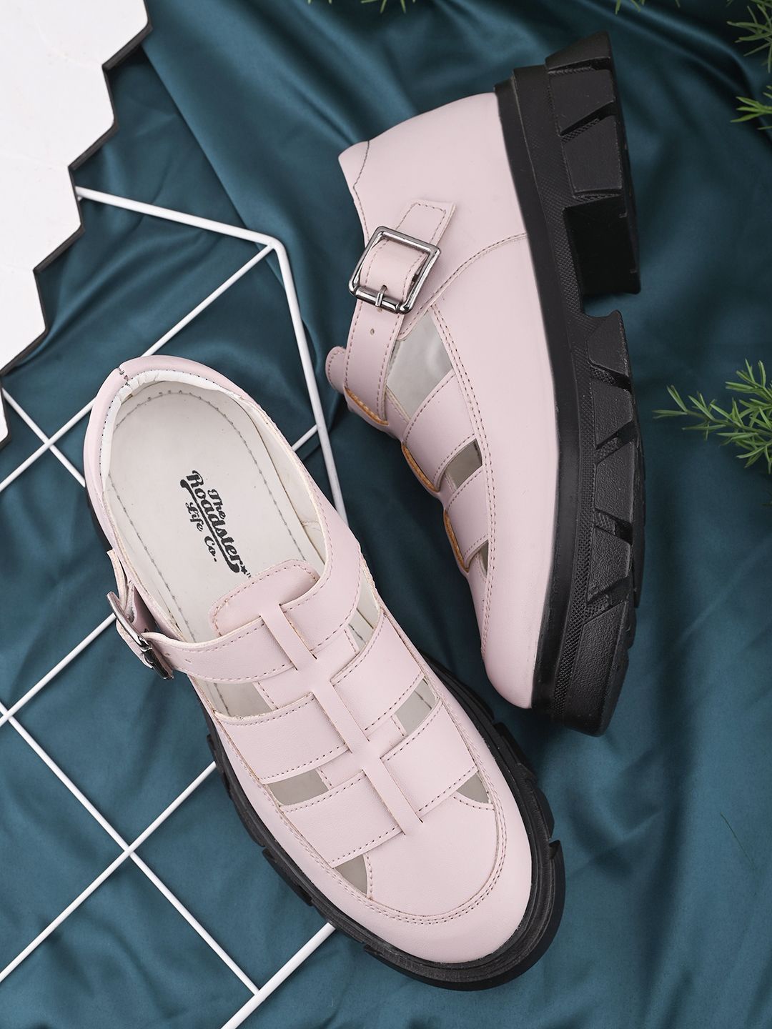 

The Roadster Lifestyle Co Women Wedge Mary Janes, Pink