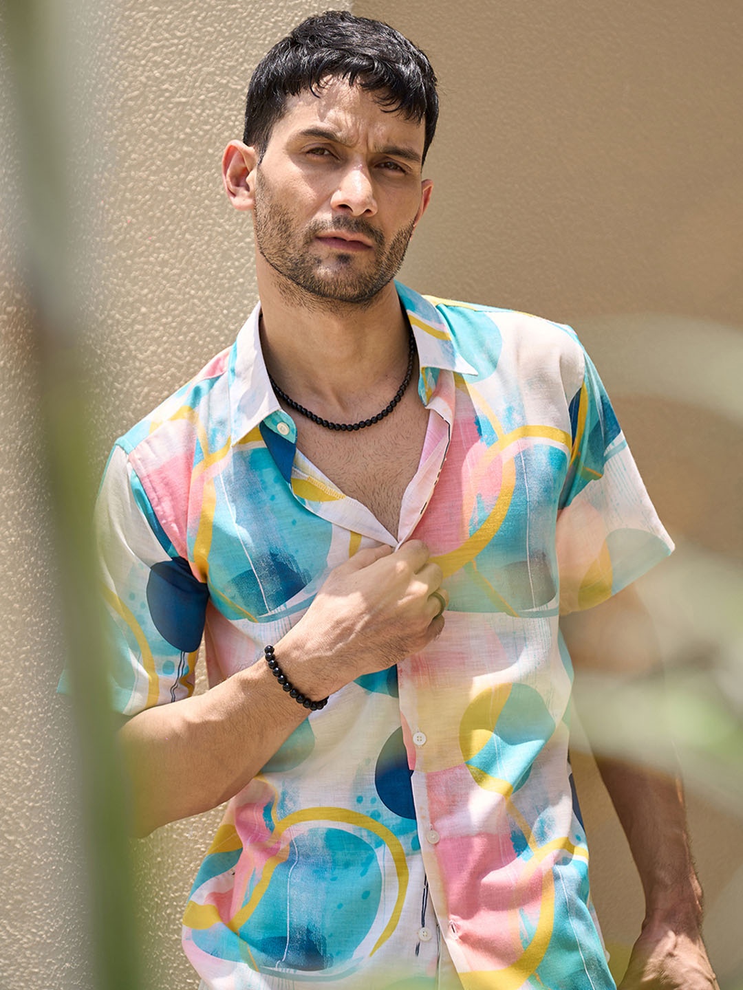 

all yours Men Classic Opaque Printed Casual Shirt, Multi