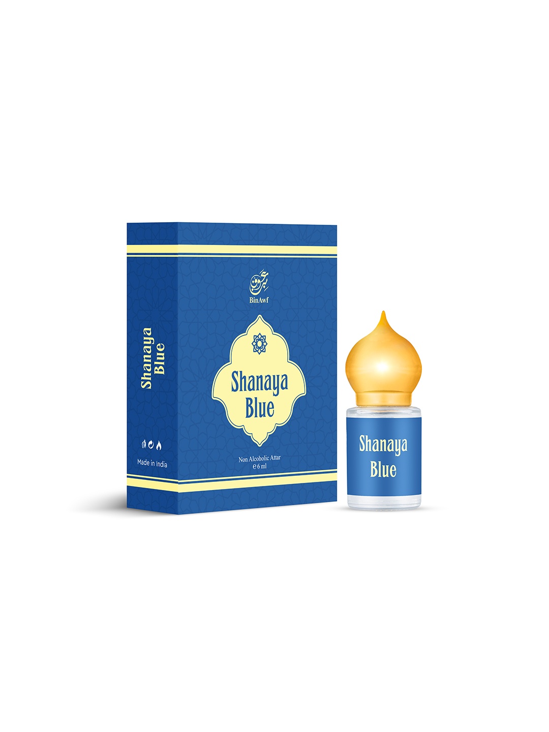 

BinAwf Shanaya Blue Long Lasting Premium Attar - 6 ml, Na