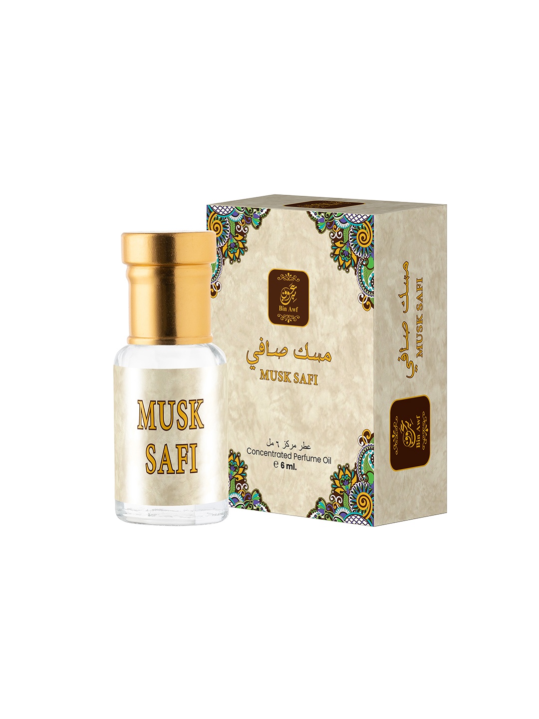 

BinAwf Musk Safi Long Lasting Premium Attar - 6 ml, White