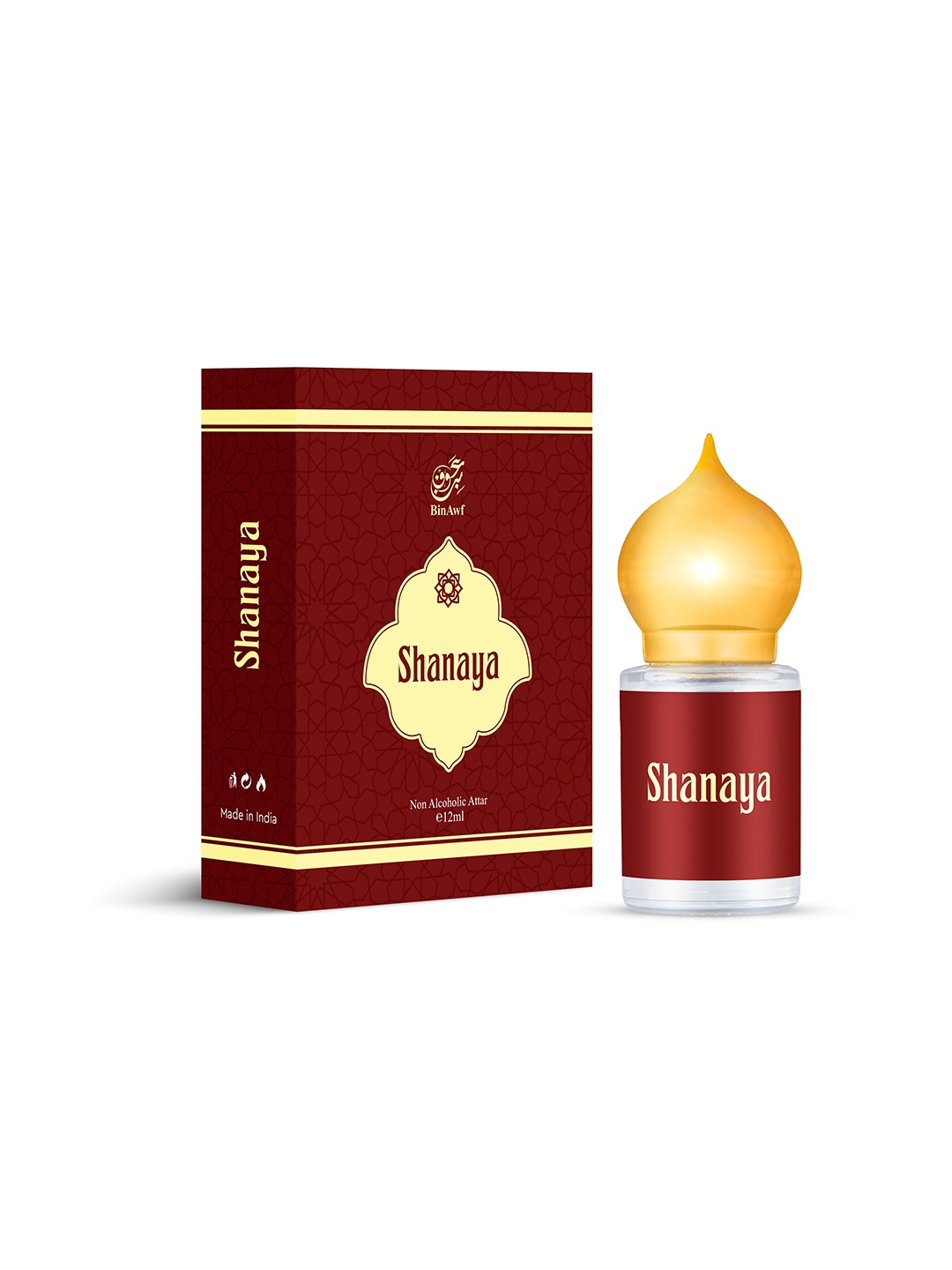 

BinAwf Shanaya Long Lasting Premium Attar - 6 ml, Maroon
